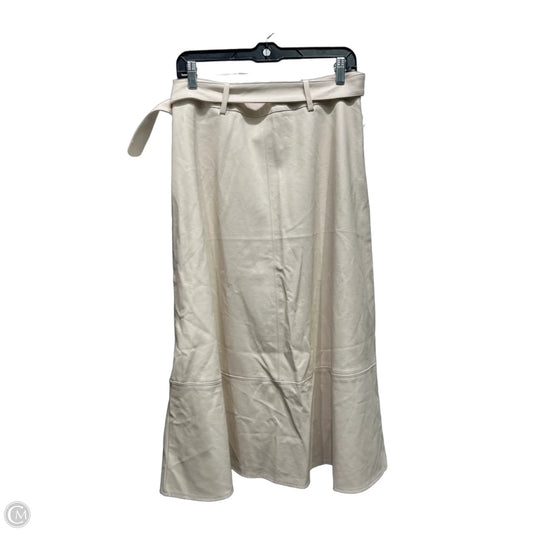 Skirt Midi By Haute Monde In Cream, Size: M