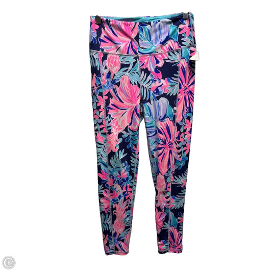 Pants Designer By Lilly Pulitzer In Blue & Pink, Size: M