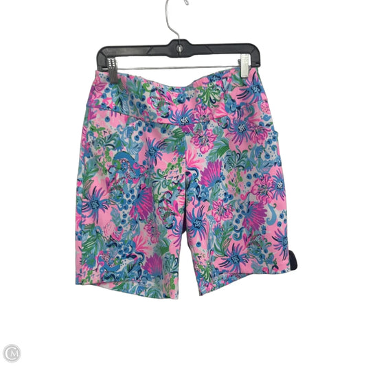 Shorts Designer By Lilly Pulitzer In Blue & Pink, Size: 8