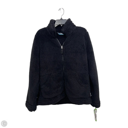 Jacket Fleece By Free Country In Black, Size: L