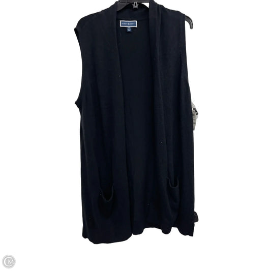 Vest Other By Karen Scott In Black, Size: Xl