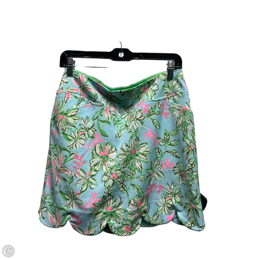 Skort Designer By Lilly Pulitzer In Blue & Green, Size: 6