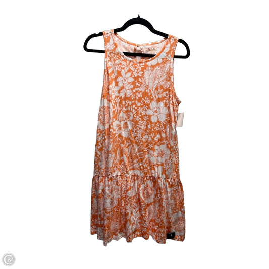 Dress Designer By Lilly Pulitzer In Orange & White, Size: S