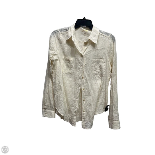 Top Long Sleeve Designer By Lilly Pulitzer In Cream & White, Size: Xs