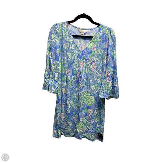 Dress Casual Short By Lilly Pulitzer In Blue & Green, Size: 2