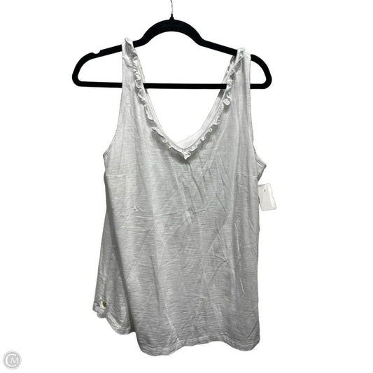 Top Sleeveless By Lilly Pulitzer In White, Size: M