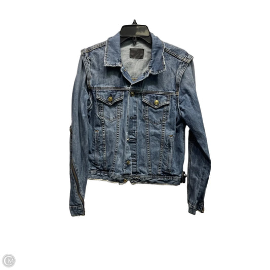 Jacket Denim By  LA ANTHONY In Blue Denim, Size: M
