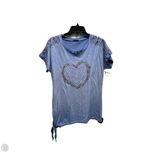 Top Short Sleeve By M Made In Italy In Blue, Size: S