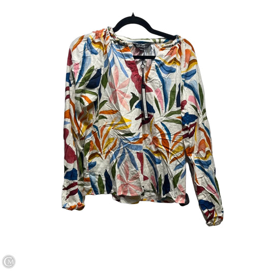 Top Long Sleeve By Charlie B In Blue & Green, Size: Xs