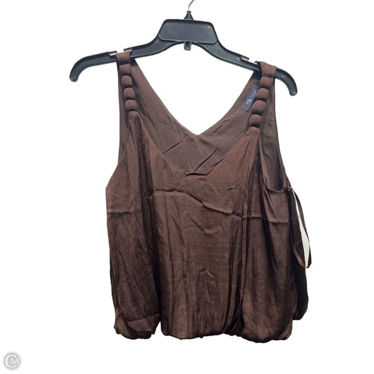Top Sleeveless By Kld In Brown, Size: M