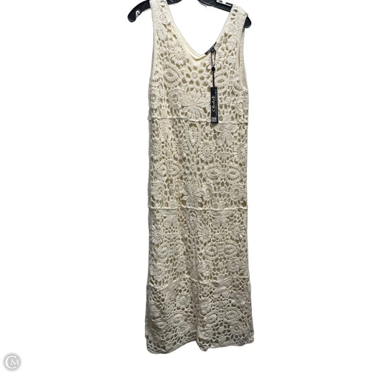 Dress Casual Maxi By Charlie B In Cream, Size: S