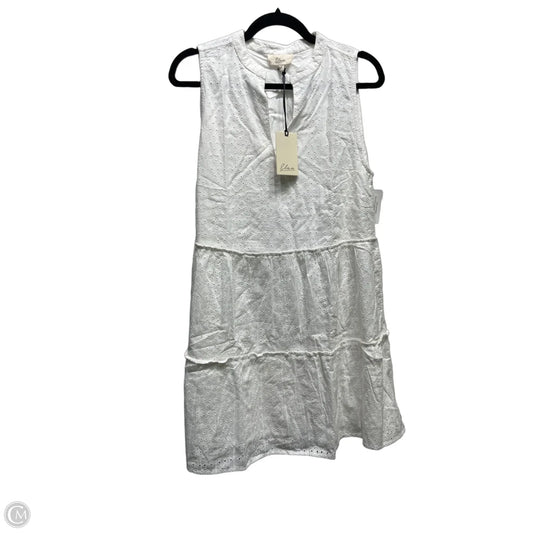 Dress Casual Short By Elan In White, Size: Xs