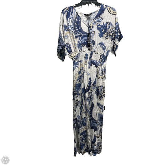 Dress Casual Maxi By Charlie B In Blue & White, Size: Xs