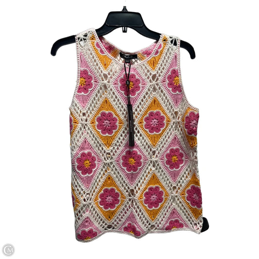 Top Sleeveless By Charlie B In Orange & Pink, Size: S