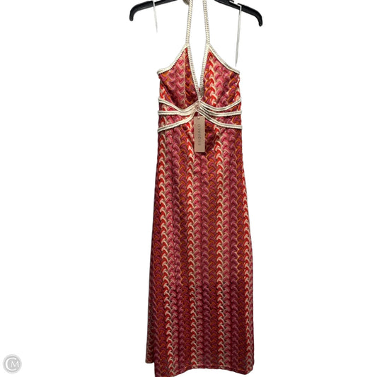Dress Casual Maxi By Esqualo In Orange & Red, Size: Xs