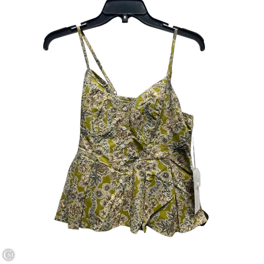 Top Sleeveless By Bishop + Young In Green, Size: L