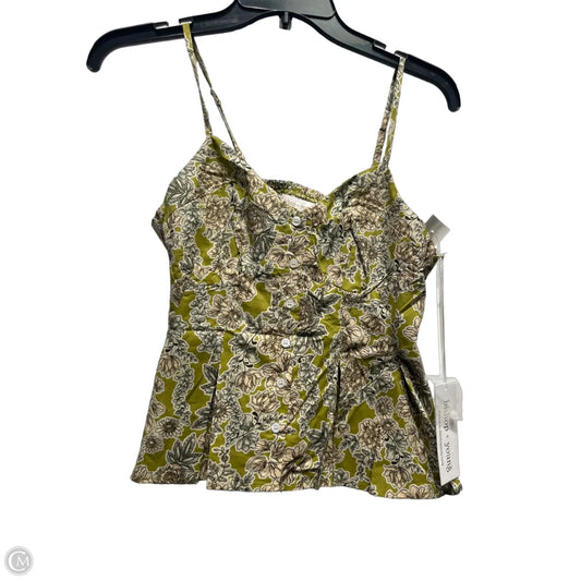 Top Sleeveless By Bishop + Young In Green, Size: M