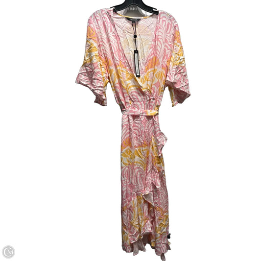 Dress Casual Maxi By Charlie B In Orange & Pink, Size: L