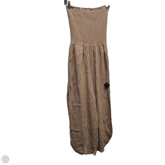 Jumpsuit By Elan In Taupe, Size: S