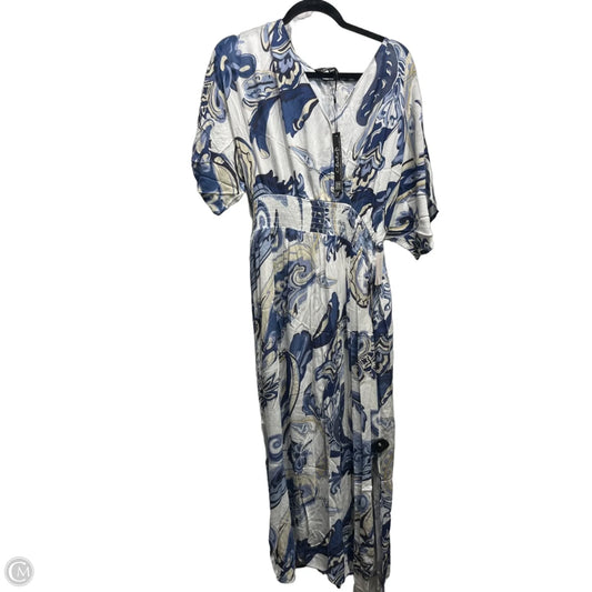 Dress Casual Maxi By Charlie B In Blue & White, Size: M
