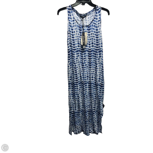 Dress Casual Midi By Charlie B In Blue & White, Size: Xs