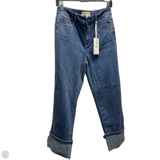 Jeans Straight By Charlie B In Blue Denim, Size: 8