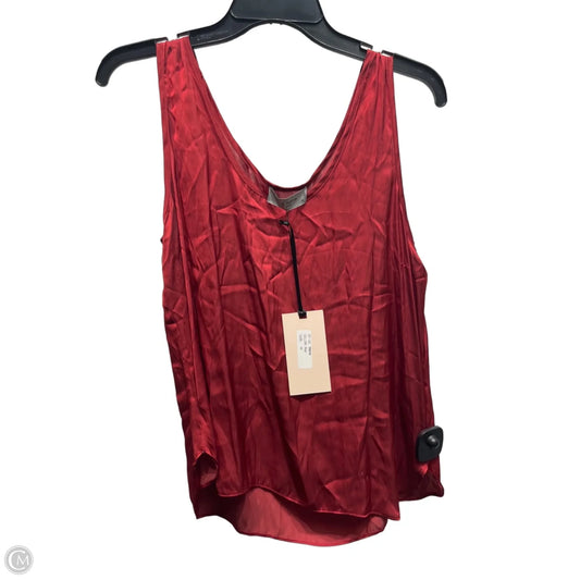 Top Sleeveless By Clothes Mentor In Red, Size: M