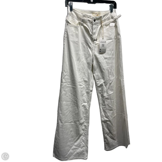 Jeans Wide Leg By Charlie B In White Denim, Size: 6