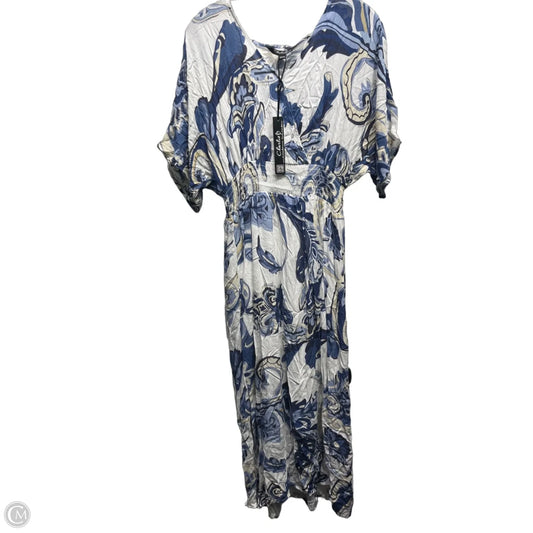 Dress Casual Maxi By Charlie B In Blue & Cream, Size: Xs
