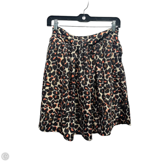 Skirt Mini & Short By Who What Wear In Black & Orange, Size: S