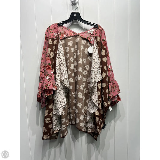 Kimono By Oddi In Brown & Pink, Size: L