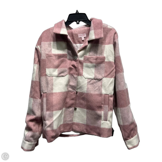 Jacket Other By Pink Lily In Pink & White, Size: M