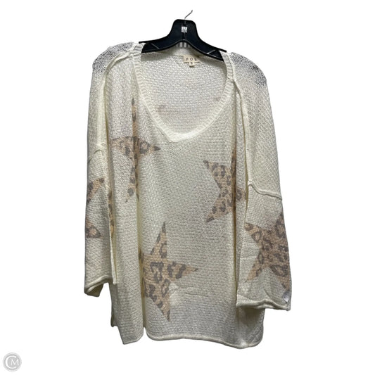 Top Long Sleeve By Pol In Cream, Size: S