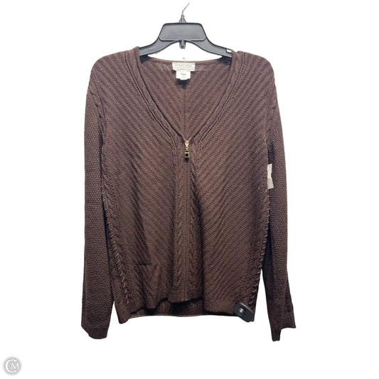 Cardigan Luxury Designer By St John Collection In Brown, Size: S