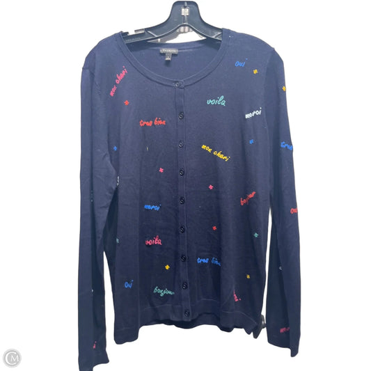 Cardigan By Talbots In Blue, Size: L