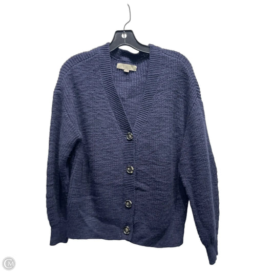 Sweater Cardigan By Loft In Navy, Size: M
