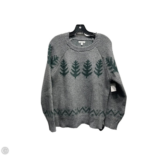 Sweater By Maurices In Green & Grey, Size: M