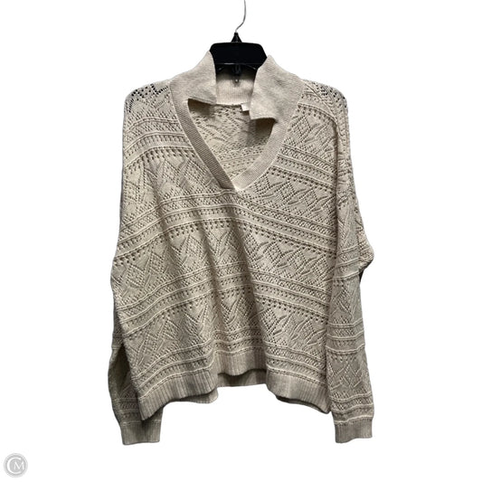 Top Long Sleeve By Loft In Beige, Size: M