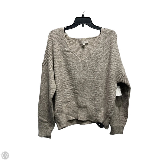 Sweater By Loft In Brown & White, Size: M