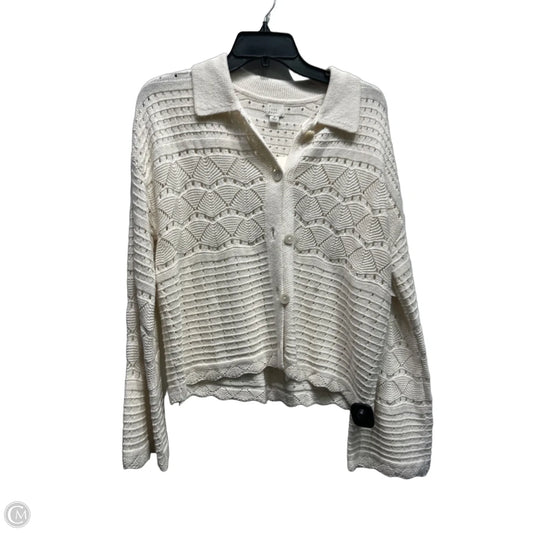 Cardigan By A New Day In Cream, Size: M