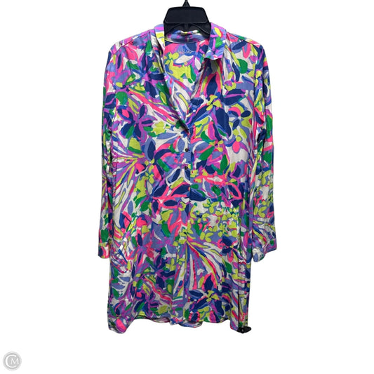 Dress Designer By Lilly Pulitzer In Purple & Yellow, Size: S