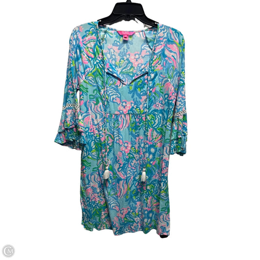 Dress Designer By Lilly Pulitzer In Blue & White, Size: S