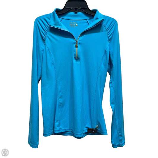 Top Long Sleeve Designer By Lilly Pulitzer In Blue, Size: M