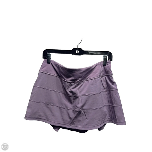 Athletic Skort By Lululemon In Purple, Size: 8