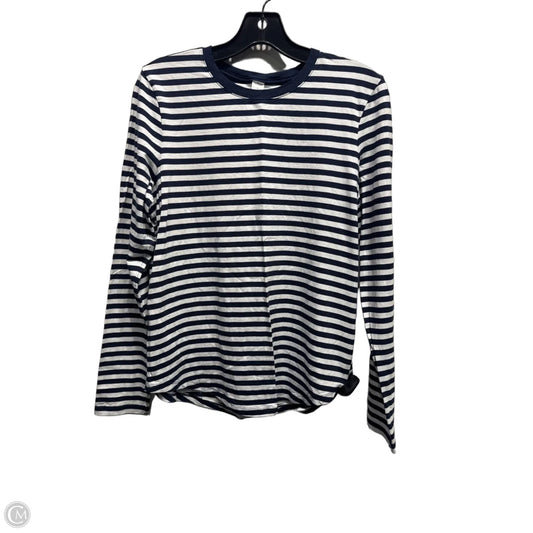 Athletic Top Long Sleeve Crewneck By Lululemon In Blue & Orange, Size: 6
