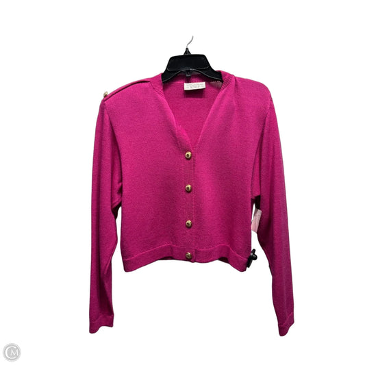 Sweater Cardigan Luxury Designer By St John Collection In Pink, Size: 10