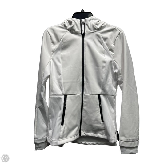 Athletic Jacket By Spyder In White, Size: M