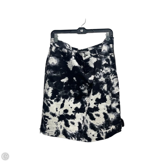 Skirt Designer By Karl Lagerfeld In Black & Yellow, Size: 14