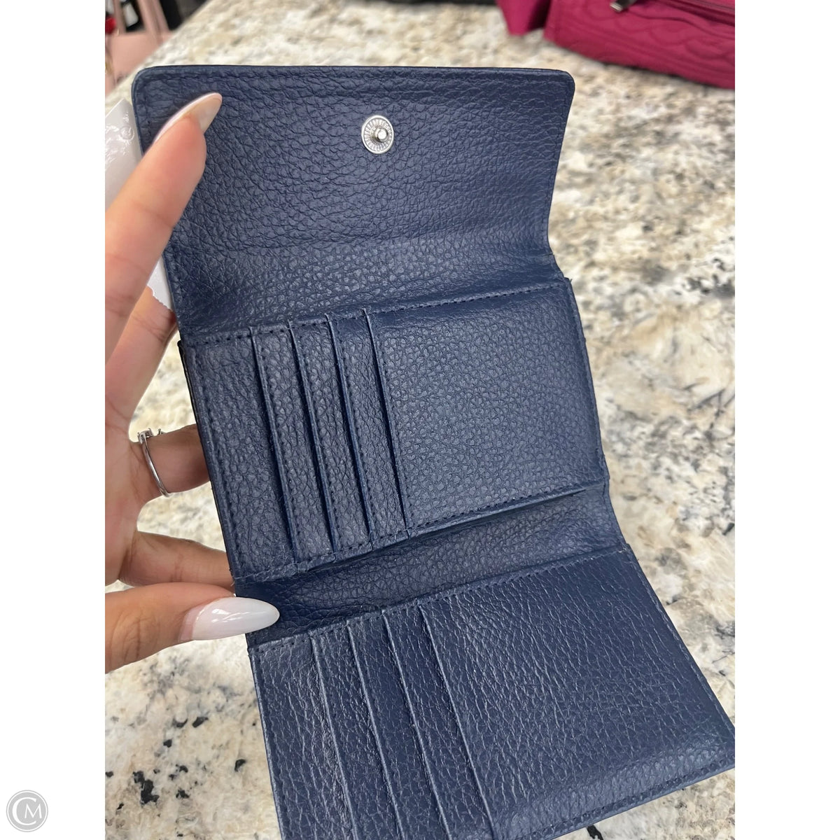 Wallet Leather By Clothes Mentor, Size: Small
