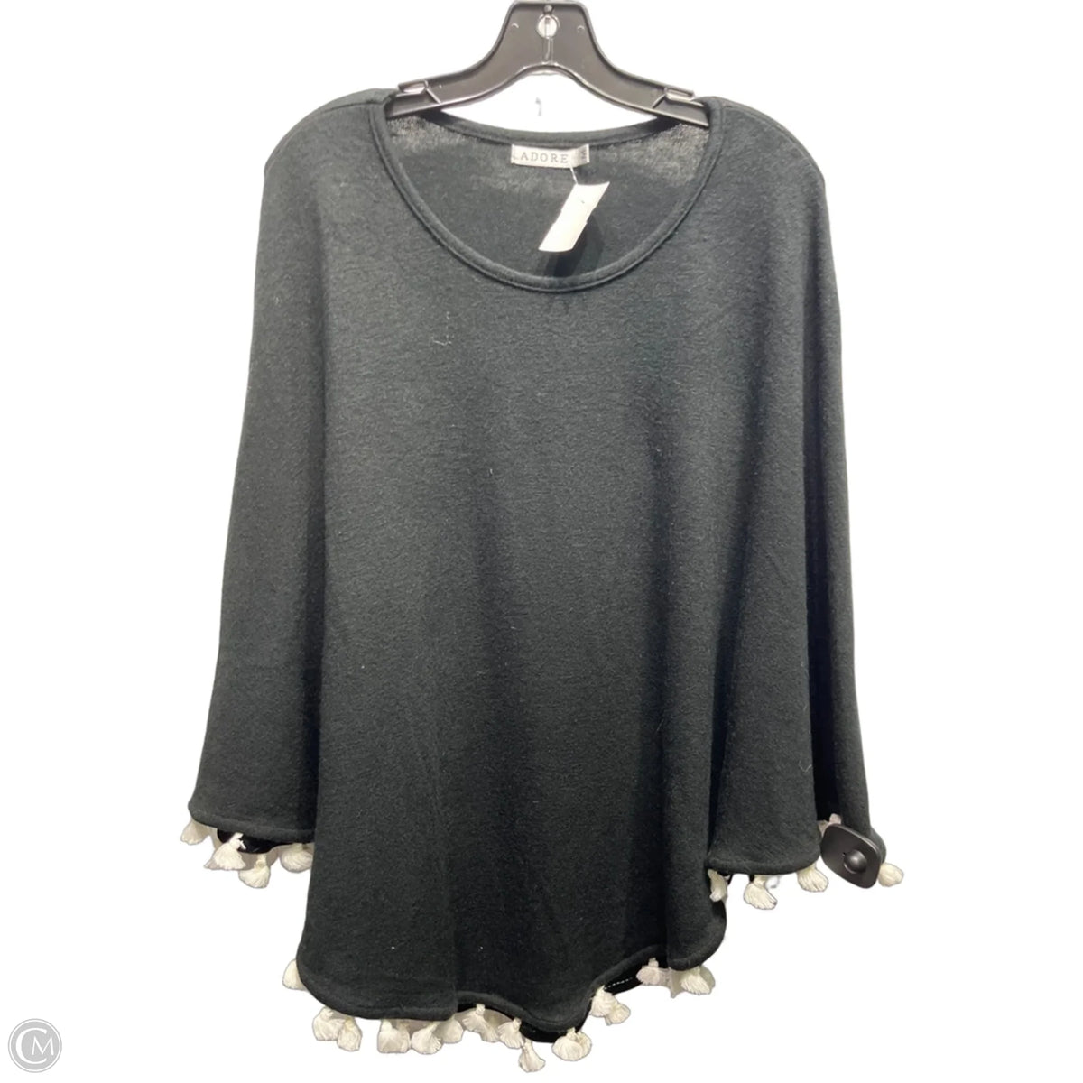 Shawl By Adore In Black & White, Size: M
